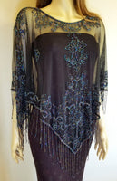 Long Beaded Sequin Capes